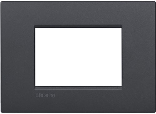 Рамка прямоугольная Legrand BTicino LivingLight 3 мод антрацит  картинка